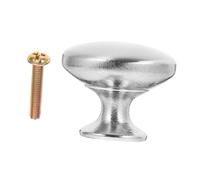 DEARMAMY 10pcs Metal Mushroom Cabinet Knobs Satin Finish Kitchen Cupboard Door Handles with Screws for Drawer Wardrobe Furniture Hardware