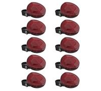 DEARMAMY 10pcs round Bike Reflectors for Mountain Bikes with Enhanced Night Riding Safety and Weatherproof Plastic Design, for Offroad Trails and Mountain Biking Accessories