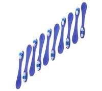 DEARMAMY 10pcs Self Harm Toothbrushes Short Handle Portable Toothbrushes for Travel and Camping Safe Design for Prisons and Psychiatric Facilities Teeth Cleaning with Soft Bristles