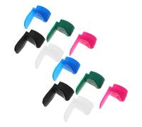 DEARMAMY 10pcs Thumb Silicone Clarinet Thumb Rest Cushion Finger Rest Pad for Woodwind Instrument Accessories Black and White