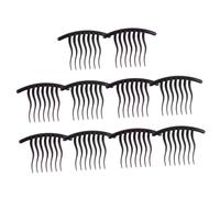 DEARMAMY 10pcs Wavy Tooth Hair Comb for Women Wide Comb Clips for Side Hair Accessories for Detangle
