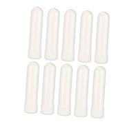 DEARMAMY 10pcs White Plastic Essential Oil Refillable Inhalers, Aroma Tubes for Stimulating Aroma and Opening Hole, for Travel and School Use