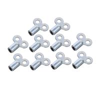 DEARMAMY 10pcs Zinc Alloy Radiator Key Square Socket Air Plumbing Bleeding Tool Extended Valve Wrench Set for Heating Radiator Maintenance