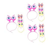 DEARMAMY 12 pcs LED Flashing Headbands with Big Cartoon Eyes Hair Hoops for Christmas Party Costume Festival and Concert Glowing Hair Clips for Childrens Day Celebration Random Color