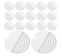 DEARMAMY 120pcs Hair Extension Pad Heat Protection Plastic Spacer for Bonding Glue Protective Shield for Hair Extension DIY Tools