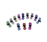 DEARMAMY 120Pcs Mini Hair Claw Clips for Flower Design Durable Hairpins for Accessories and Includes Vibrant Colors