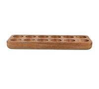 DEARMAMY 12holes Acacia Wood Egg Tray Kitchen Storage Platter for Countertop Display Egg Holder Storage for Home Kitchen Use