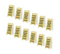 DEARMAMY 12pcs Acrylic Mini Desk Note Clips Cute Funny Office Sign Holders for Narrow Cubicles Home Workspace Decorative Mood Expression Accessories