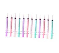 DEARMAMY 12pcs Black Gel Pens Multi-color Ballpoint Writing Pens for School Office Nursing Staff Fun Syringe Design Quick-drying Ink Signature Stationery Supplies