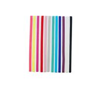 DEARMAMY 12Pcs Elastic Yoga Headbands in Candy Colors Non-slip Sports Hair Bands for Women Stretchy Fitness Hair Accessories for Running Gym Basketball Tennis Yoga Everyday Wear
