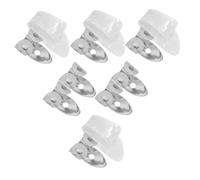 DEARMAMY 12pcs Guitar Fingerstyle Thumb Picks Set for Folk Electric Bass Banjo Ukulele Includes Celluloid White Thumb Picks and Silver Metal for Comfortable Playing