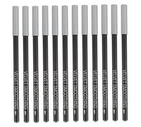 DEARMAMY 12pcs Makeup Pencil Eyeliner Black Wooden Stick Eyebrow Pencil for Eye Grooming Practical Eyeliner for Female Use