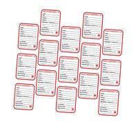 DEARMAMY 15pcs Medical Information Stickers for Car Seats Strong Adhesive Emergency Identification Labels with Accurate Data Fields for Safety and Weather Resistance