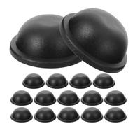 DEARMAMY 16pcs Luggage Feet Pads Luggage Foot Studs Plastic round Black Screw-on Anti-slip Protective Travel Case DIY Business Frequent Users