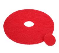 DEARMAMY 17-inch Red Floor Cleaning Pad Replacement for Floor Washing Machine Polishing and Cleaning Cushion Pad for Home Use Compatible Types