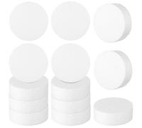 DEARMAMY 18pcs Foam Circles Handcraft Foam Plates Cake Decorating Blocks Craft Blanks Cake Model Craft Project Supplies