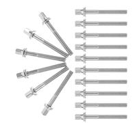 DEARMAMY 18pcs M5x45mm Drum Tension Rods Drum Kit Screws Replacement Hardware for Percussion Instruments Tightening Rods Set Compatible with Mounting and Tuning