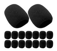 DEARMAMY 18pcs Microphone Noise Cancellation Sleeve Eva Pop Filter for Studio Recording Handheld Mic Shield Cover Windscreen for Vocal Streaming Singing