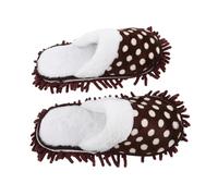 DEARMAMY 1Pair Cozy Winter Mop Shoes for Women Detachable Cleaning Slippers with Reinforced Sole Effortless Dusting for Home Washable and Comfortable Mopping Slippers for Cold Days