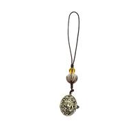 DEARMAMY 1pc Aromatherapy Pendant of The Lid Decoration Decorative Cute Cellphone Charm Cell Phone Charm Flower Sachet Ball Pendant Lotus Pendant Keychain Bag Pendant Decor Golden Bronze