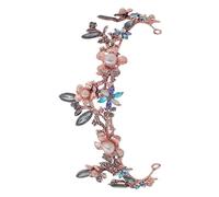 DEARMAMY 1Pc Colorful Baroque Vintage Rhinestone Crown for Women Retro Headdress Bridal Accessories Elegant Hair Band for Weddings Parties and Festivals Photo Prop for Brides