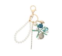 DEARMAMY 1pc Keychain Sea Star Keychain Sea Star Pendant Key Ring Pendant Locket of The Lid Ocean Creature Keychain Car Key Bangle Key Chain Decor Sea Shell Key Ring Pearl Green