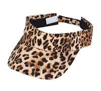 DEARMAMY 1pc Leopard Print Visors Men Leopard Hats for Sports Reins Running Going Cute Fleece Blanket Disquiet Leopard Print Visor Animal Book Golf Hat Plastic