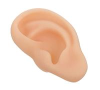 DEARMAMY 1Pc Silicone Human Ear Model for Teaching and Anatomy Study Left Ear Mold Safe and Practical Educational Tool for Ear Structure Knowledge