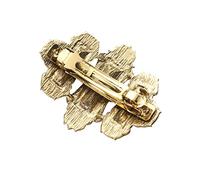 DEARMAMY 1pc Stylish Antiquing Hair Clip with Alloy Design Durable Ponytail Accessory for Daily Use and Parties Elegant Golden and Purple Color present for Women
