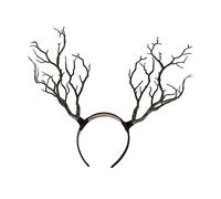 DEARMAMY 1Pc Witch Horn Shaped Hair Hoop Darkly Style Headwear for Halloween Party Unique Cosplay Decoration Accessory for Women Creative Headdress for Festive Celebrations