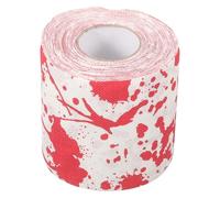 DEARMAMY 1Roll Halloween Bloody Toilet Paper Roll Scary Printed Bathroom Tissue for Parties Unique Decor for Horror Theme Safe Gentle Texture Toilet Supplies