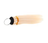 DEARMAMY 1Set Human Hair Color Real Hair Testing Rings for Salon Practice Shades for Color Testing Styling Techniques Versatile and User Friendly Design
