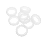 DEARMAMY 1set Luggage Caster Cover Anti-Exposure Brooch Caster Wheels Rhinestone Brooch Anti-scalding Pliers Wheel Cover Suitcase Football Tube Clip Tool Ball Valve Shaker White 8pcs