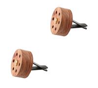 DEARMAMY 2 pcs Car Mounted Essential Oil Diffuser Wood Aromatherapy Diffuser for Car Elegant Fresh Air Freshener for Bedroom Office Yoga Room Durable Design