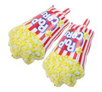 DEARMAMY 2 Pcs Large Foil Popcorn Balloons Movie Theater Decor for Birthday Shower Party Decorations Easy Assembly Cozy Cinema Theme