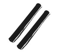 DEARMAMY 2 Pieces Refrigerator Handle Covers Black Cotton Protector Kitchen Appliance Handle Case Stain-Resistant Sleeve for Home Use