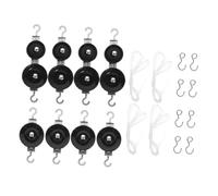 DEARMAMY 2 Sets Metal Pulley Teaching Kit with Single Double Pulleys for Physics Mechanics Experiments Metal Construction for Force Measurement and Equilibrium Teaching Tools with Storage