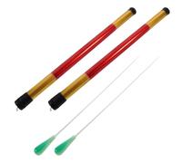 DEARMAMY 2 Sets Musical Conducting Baton Set with Portable Case, Metal and Plastic Construction, Protects from Scratch and Damage, for Band Concerts and Rehearsals, Suitable for Students