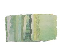 DEARMAMY 20 Sheets Green Embossed Textured Scrapbook Paper for DIY Scrapbooking and Card Making Ink-Dyed Gradient Paper Tearable Texture and Mess-Free Application