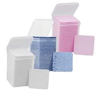 DEARMAMY 200pieces Bottles Nonwoven Glue Wipes for Eyelash Extensions Cleaning Pads Per Box White Pink Blue Prevent Clogging Enhance Grafting Efficiency for Salons Home Use