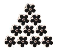 DEARMAMY 20pcs Exposure Buckle Flower Button Covers Snap Fasteners Metal Round Buttons for Sewing Women Blouses Shirts Dress Coat