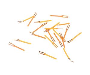 DEARMAMY 20pcs Flexible LED Filament Bulb Parts 25mm Fpc 3v 2200k Yellow Soft Lamp Filament for Fixture Applications with 360° Illumination and Stable Performance