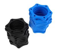 DEARMAMY 20pcs Hexagonal Microphone Silicone Rings Anti-rolling Protective Sleeves for Handheld Mic Accessories Compatible with Ktv Concerts Studio Speech