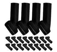 DEARMAMY 20pcs Kite Frame Connector Plastic Black DIY Kite Frame Connector Quick Assembly Tool-free Installation Universal Compatibility and DIY Projects