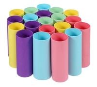 DEARMAMY 20pcs Kraft Paper Tubes for Art Paintings and Storage Height Diameter Cardboard Tubes for Drawings Mailing and Document Shipping Random Color