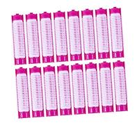 DEARMAMY 20pcs Purple Self-grip Hair Rollers Diy Spiral Curling Styling Tools for Volumizing Roots Suitable for Personal and Salon Hairdressing Use