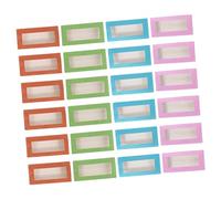 DEARMAMY 24pcs Eyelash Storage Box Design with Transparent Window Portable False Lash Organizer Case with Color Coded Compartments for Secure Eyelash Packaging and Easy Viewing
