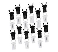 DEARMAMY 24pcs Push Latch Set for Trash Can Fasteners Reusable Door Clips with Self-Locking Design Compatible with Multiple Dustbin Types for Easy Bag Replacement and Odor Control