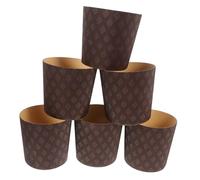 DEARMAMY 25pcs Panettone Paper Muffin Liners Greaseproof Baking Cups for Cakes Cupcakes Muffins Bread Mini Cheesecakes Party Supplies