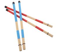 DEARMAMY 2pairs Wooden Drum Brushes Jazz Acoustic Percussion Accessories Portable Practice Performance Kits for Snare Drums Drummers